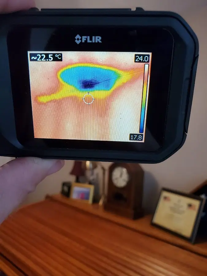 Thermal imaging inspection for water damage in Warwick