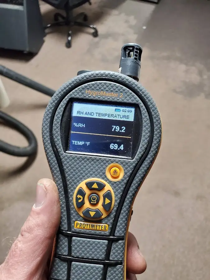 Moisture meter humidity assessment for Fire & Smoke Damage Restoration in Warwick